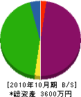 冨士塗装 貸借対照表 2010年10月期