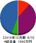 小沼設備 貸借対照表 2010年12月期