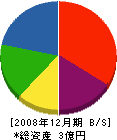 相澤工務店 貸借対照表 2008年12月期
