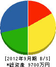 東京リース 貸借対照表 2012年9月期
