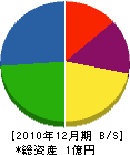 磯松建設 貸借対照表 2010年12月期