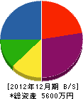 ヤチヨ設備 貸借対照表 2012年12月期