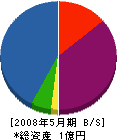 井＊川工務店 貸借対照表 2008年5月期