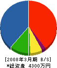 木村興業 貸借対照表 2008年3月期