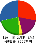 柏倉ホーム 貸借対照表 2011年12月期