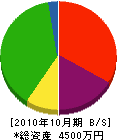 小山工務店 貸借対照表 2010年10月期