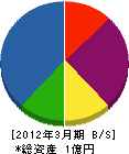宮崎ガスサービスショップ都城 貸借対照表 2012年3月期