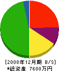 芸備電業 貸借対照表 2008年12月期