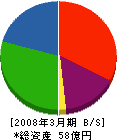 浅井 貸借対照表 2008年3月期