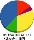 昇永工業 貸借対照表 2012年10月期