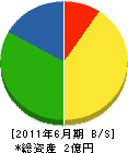 神奈川アルミ建材 貸借対照表 2011年6月期