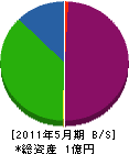 長尾土建 貸借対照表 2011年5月期