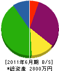 鈴木鉄工所 貸借対照表 2011年6月期