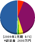 浅香園 貸借対照表 2009年2月期