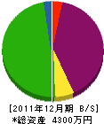 オガワ商事 貸借対照表 2011年12月期