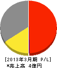 日本綜合産業 損益計算書 2013年3月期