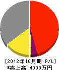 横田設備 損益計算書 2012年10月期