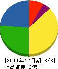 外崎道路 貸借対照表 2011年12月期