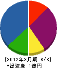 武蔵野設備 貸借対照表 2012年3月期