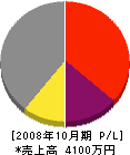 永田建設工業 損益計算書 2008年10月期