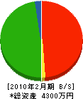 曽山ペイント工業 貸借対照表 2010年2月期