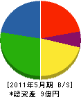 勝山工作所 貸借対照表 2011年5月期