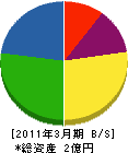高江組 貸借対照表 2011年3月期
