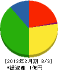 大和田建材 貸借対照表 2013年2月期