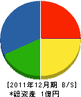 中日本産業 貸借対照表 2011年12月期