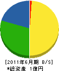 竹内工務店 貸借対照表 2011年6月期
