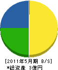 佐藤総合設備 貸借対照表 2011年5月期