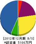 武藤商会 貸借対照表 2012年12月期
