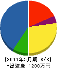 内田建設 貸借対照表 2011年5月期