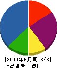 坂部土木 貸借対照表 2011年6月期