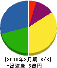 佐々木産業 貸借対照表 2010年9月期