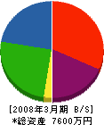 武田建設 貸借対照表 2008年3月期