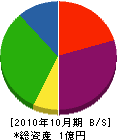 関東技研 貸借対照表 2010年10月期