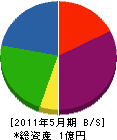 渡辺組 貸借対照表 2011年5月期