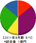 藤井技建工業 貸借対照表 2011年4月期