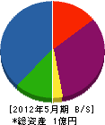 正田建設 貸借対照表 2012年5月期