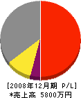 谷中幹工務店 損益計算書 2008年12月期