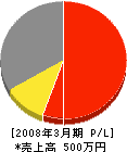 東京特殊エレベーター工業 損益計算書 2008年3月期