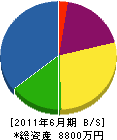 鈴木工務店 貸借対照表 2011年6月期