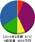 鈴木電器 貸借対照表 2010年4月期