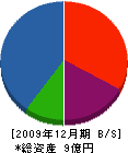 徳岡工務店 貸借対照表 2009年12月期