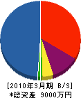 立田工務店 貸借対照表 2010年3月期