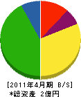 山幸 貸借対照表 2011年4月期