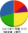 アルファー電通 貸借対照表 2011年11月期