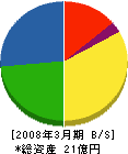 新潟フジカラー 貸借対照表 2008年3月期