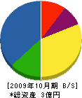 高須工務店 貸借対照表 2009年10月期